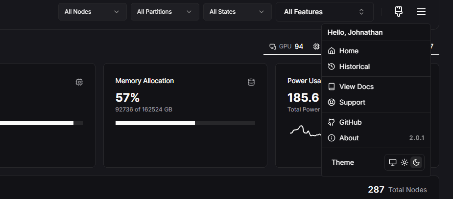 Figure 10: Header Menu